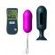 Oeuf Vibrant et Plug Genius Secret Vibe - Rose et Noir