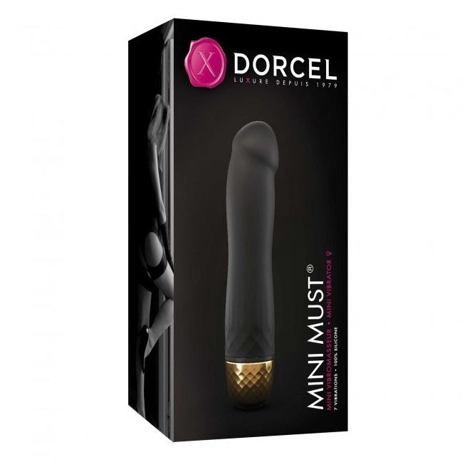 Vibromasseur Dorcel Must Mini 12,5 cm - Noir et Or