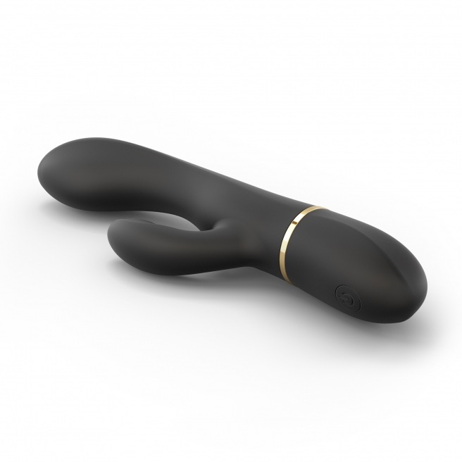 Vibromasseur Dorcel Glam Rabbit 21.8 cm - Noir et Or Vibromasseur Dorcel Glam Rabbit 21.8 cm - Noir et Or