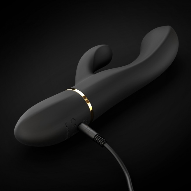 Vibromasseur Dorcel Glam Rabbit 21.8 cm - Noir et Or Vibromasseur Dorcel Glam Rabbit 21.8 cm - Noir et Or
