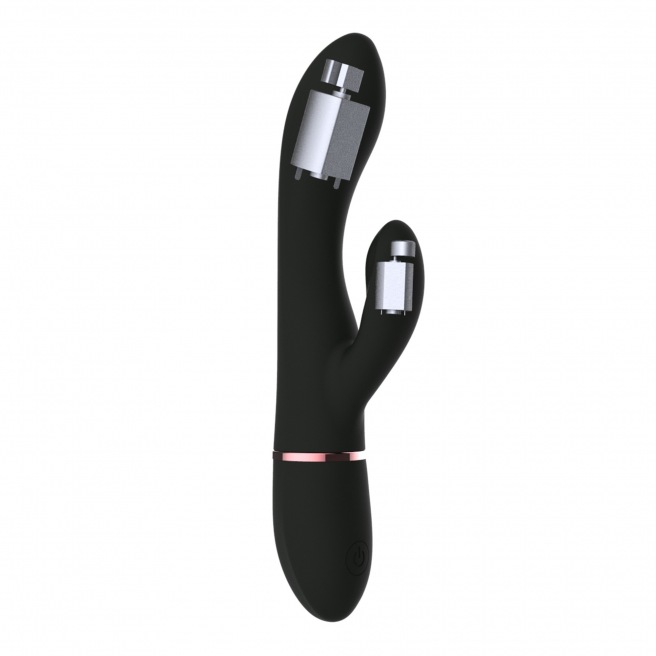 Vibromasseur Dorcel Glam Rabbit 21.8 cm - Noir et Or Vibromasseur Dorcel Glam Rabbit 21.8 cm - Noir et Or