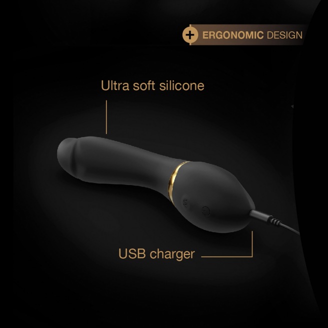 Vibromasseur Dorcel Tender Spot - Noir et Or