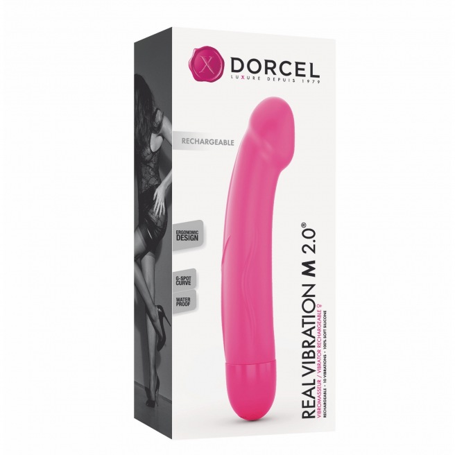 Vibromasseur Real Vibration M 22 cm 2.0 - Rose Vibromasseur Real Vibration M 22 cm 2.0 - Rose