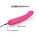 Vibromasseur Real Vibration M 22 cm 2.0 - Rose