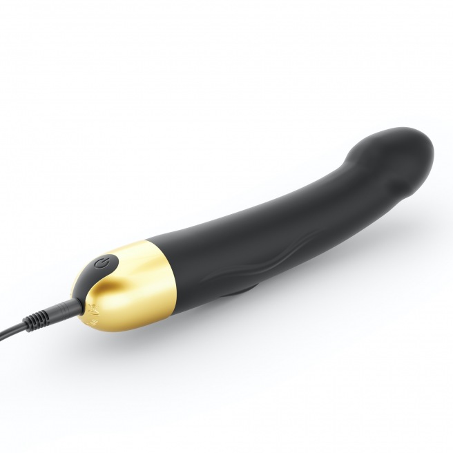 Vibromasseur Real Vibration M 22 cm 2.0 - Noir et Or