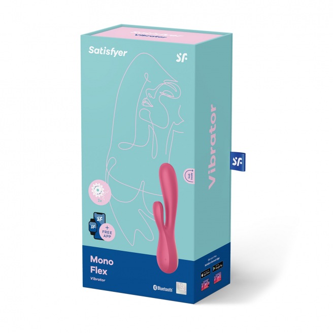 Vibromasseur connecté Satisfyer Mono Flex - Rouge Vibromasseur connecté Satisfyer Mono Flex - Rouge