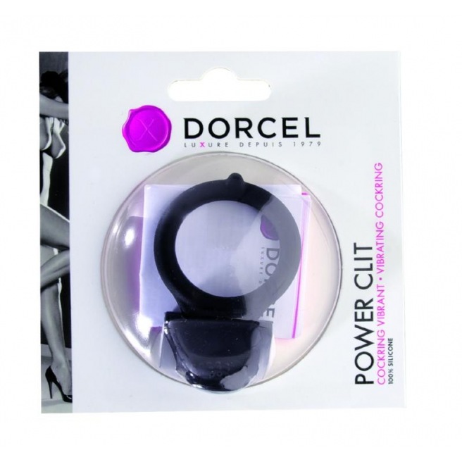 Cockring Vibrant Dorcel Power Clit - Noir Cockring Vibrant Dorcel Power Clit - Noir