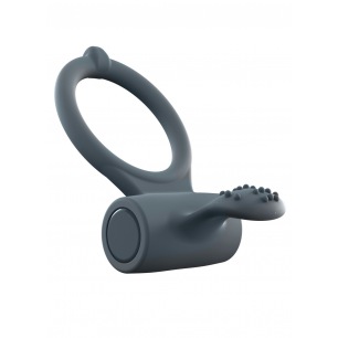 Cockring Vibrant Power Clit + - Noir Cockring Vibrant Power Clit + - Noir