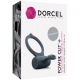 Cockring Vibrant Power Clit + - Noir