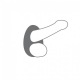 Cockring Liquid-soft ultra doux - Gris