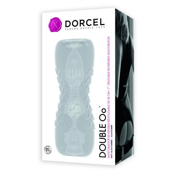 Masturbateur Dorcel Double OO 2 en 1 - Blanc Masturbateur Dorcel Double OO 2 en 1 - Blanc
