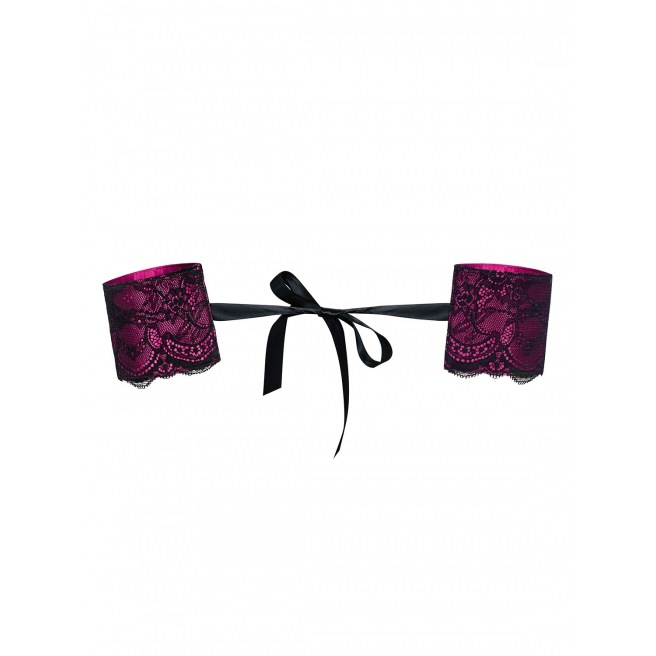 Menottes Roseberry - Noir et Fuchsia Menottes Roseberry - Noir et Fuchsia