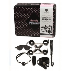 Secret Bondage : Ensemble BDSM 8 pièces 6148k - Noir Secret Bondage : Ensemble BDSM 8 pièces 6148k - Noir