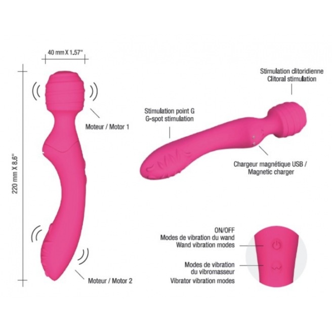 Stimulateur et Vibromasseur Twist - Noir