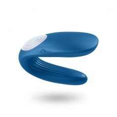 Stimulateur vibromasseur Satisfyer Double Whale - Bleu