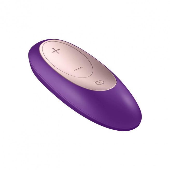 Stimulateur vibromasseur Satisfyer Double Plus Remote - Violet