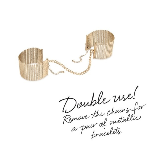 Désir Métallique - Bracelets Menottes - Or