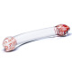 Glas - Double Dildo en Verre Red Head