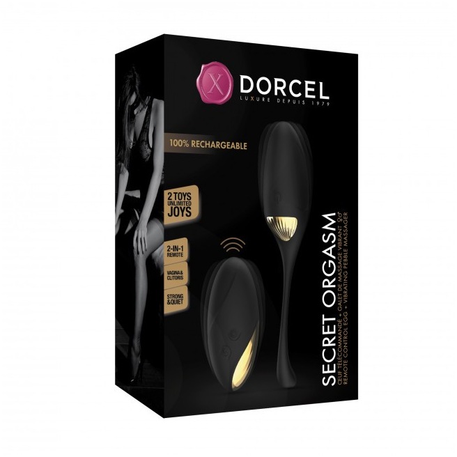Oeuf Vibrant Dorcel Secret Orgasme - Noir et Or