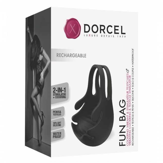Cockring Fun Bag Dorcel - Noir Cockring Fun Bag Dorcel - Noir
