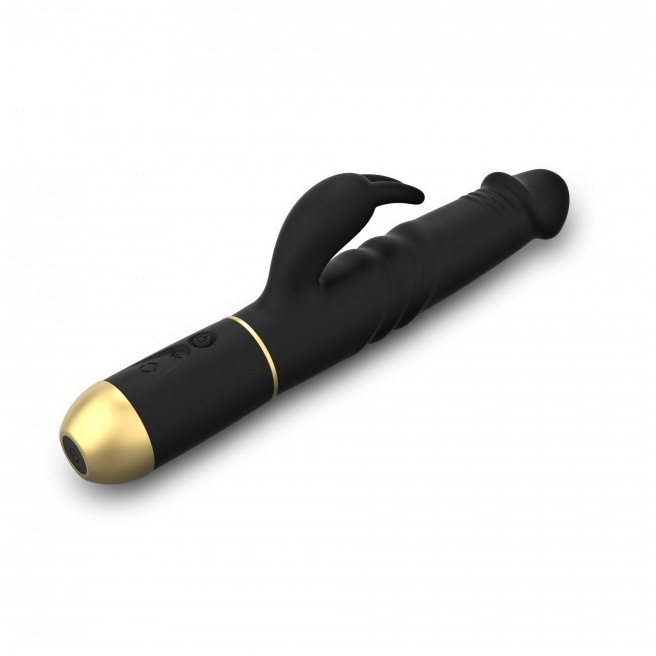 Vibromasseur Furious Rabbit 2.0 - Noir et Or Vibromasseur Furious Rabbit 2.0 - Noir et Or