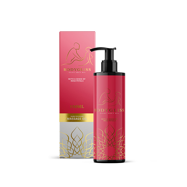 BodyGliss - Massage Collection Huile Soyeuse Douce Pétales de Rose 150 ml