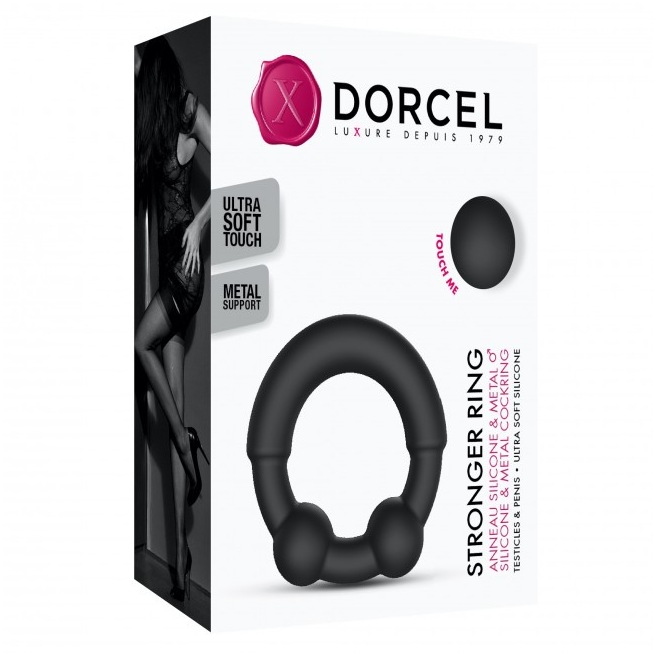 Cockring Stronger bague Dorcel - Noir Cockring Stronger bague Dorcel - Noir