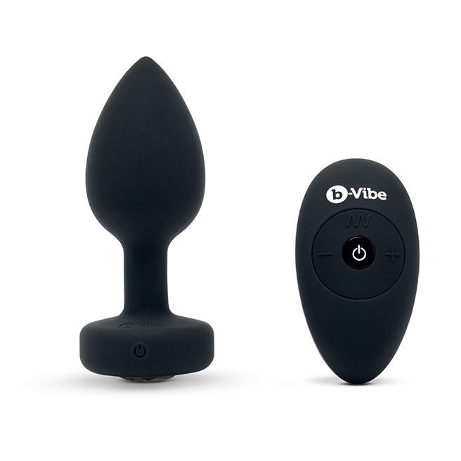 B-Vibe - Plug Bijou Vibrant M/L Black Diamond