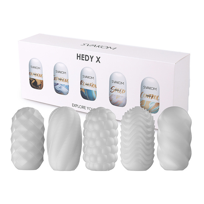 Svakom - Hedy X Masturbateur Pack de 5 Textures Mixtes