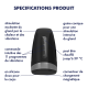 Masturbateur Satisfyer Men Heat Vibration - Noir et Argent