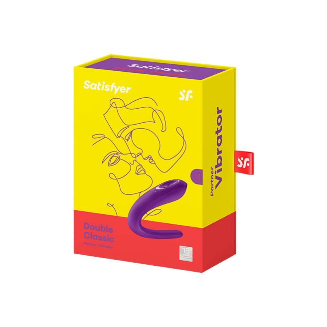Stimulateur pour couple Satisfyer Double Classic - Violet Stimulateur pour couple Satisfyer Double Classic - Violet