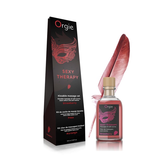 Orgie - Kit de massage des lèvres Fraise 100 ml