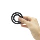 Cockring Double anneau Dorcel - Noir