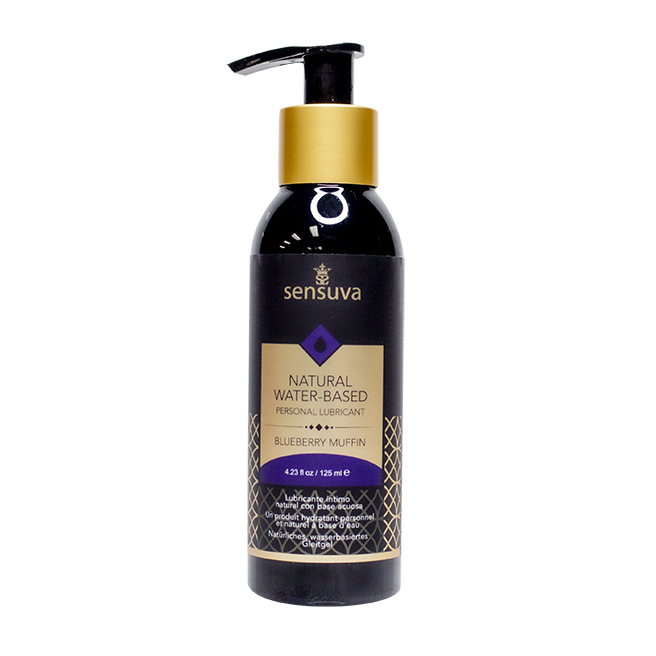 Sensuva - Crème hydratante personnelle à base d'eau naturelle Muffin aux myrtilles 125 ml