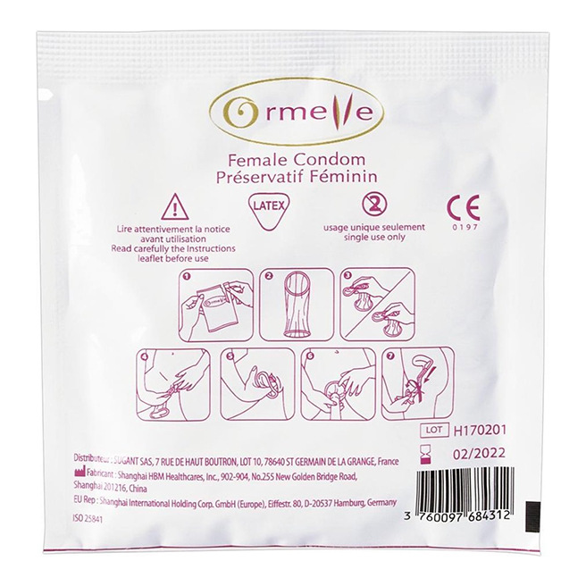 Ormelle préservatif féminin 5 pièces