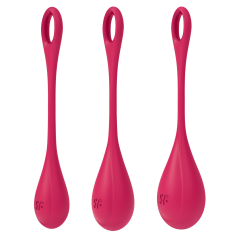 Boules de Geisha Satisfyer Yoni Power 1 - Set de 3 - Rouge