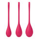 Boules de Geisha Satisfyer Yoni Power 1 - Set de 3 - Rouge
