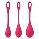 Boules de Geisha Satisfyer Yoni Power 1 - Set de 3 - Rouge