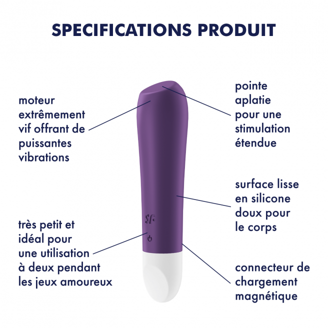 Vibromasseur Satisfyer Ultra Power Bullet 2 - Violet