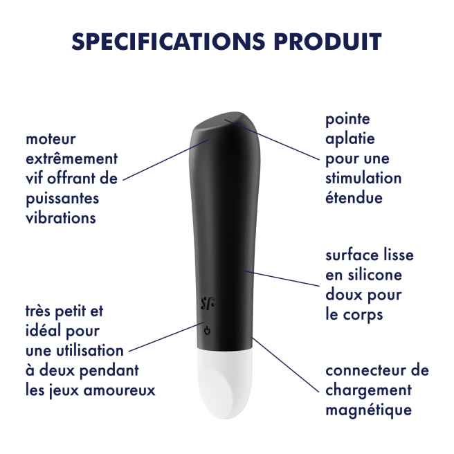 Vibromasseur Satisfyer Ultra Power Bullet 2 - Noir