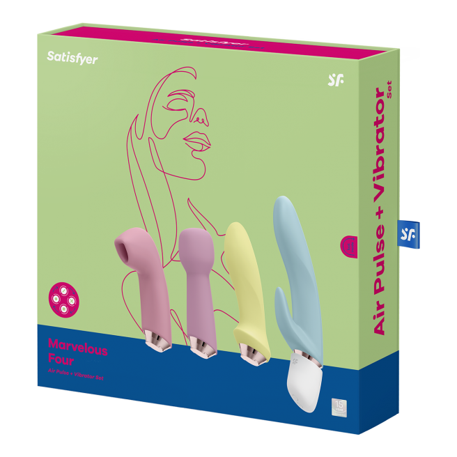 Pack vibromasseurs Satisfyer Marvelous four - Multicouleur