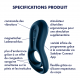 Cockring Satisfyer Epic duo - Noir