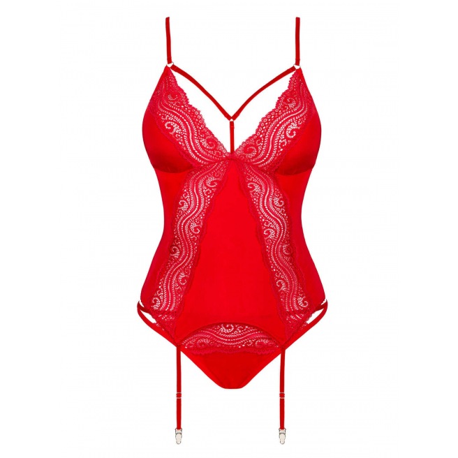 Diyosa Corset et culotte - Rouge