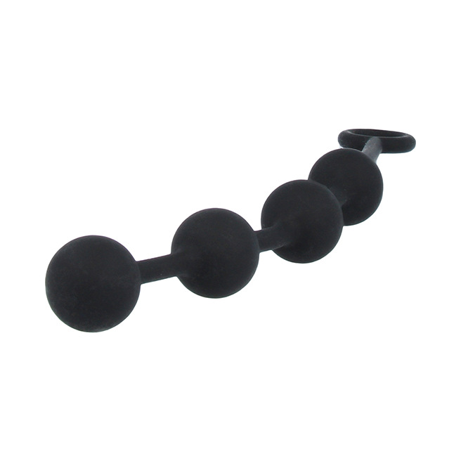 Nexus - Perles anales Excite Medium en silicone Noir