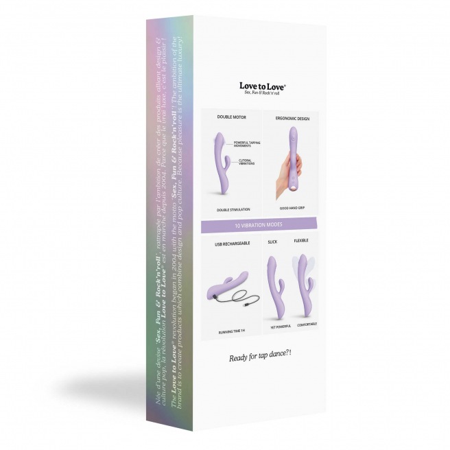 Vibromasseur BUNNY & CLYDE - VIVA MAUVE Vibromasseur BUNNY & CLYDE - VIVA MAUVE