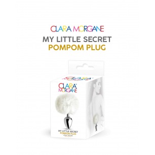 Plug mon petit secret pompon - blanc