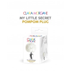 Plug mon petit secret pompon - blanc Plug mon petit secret pompon - blanc