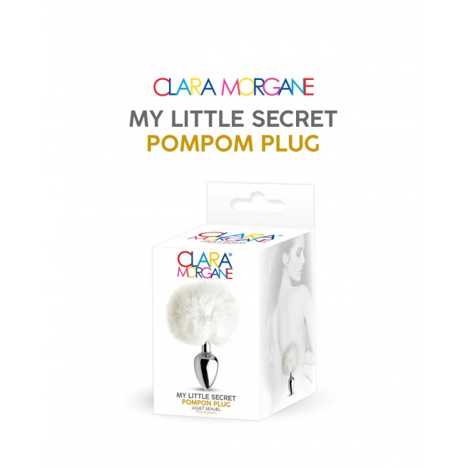 Plug mon petit secret pompon - blanc