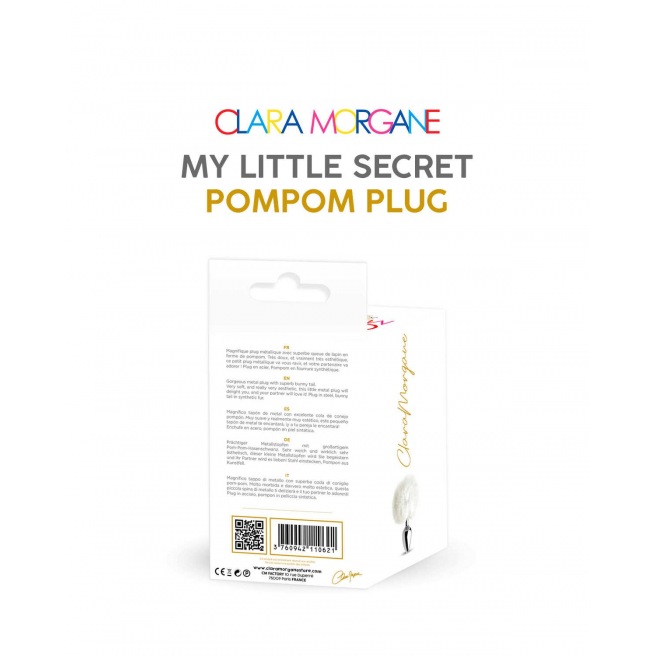 Plug mon petit secret pompon - blanc Plug mon petit secret pompon - blanc