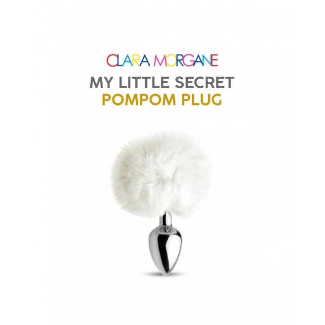 Plug mon petit secret pompon - blanc Plug mon petit secret pompon - blanc